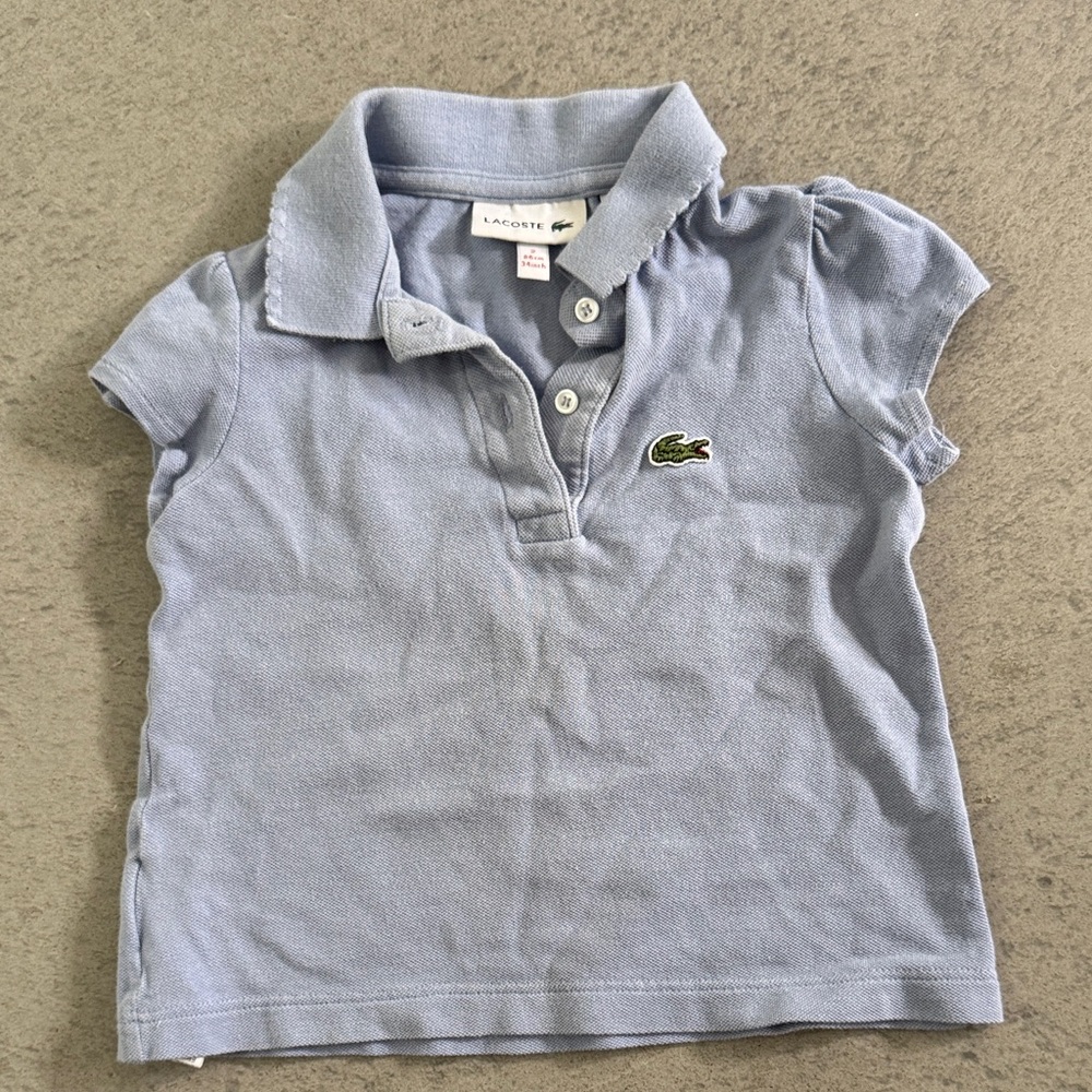 Lacoste Kids Sky Blue Polo Shirt